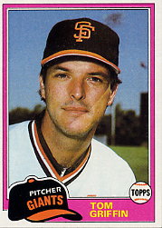 1981 Topps Baseball Cards      538     Tom Griffin